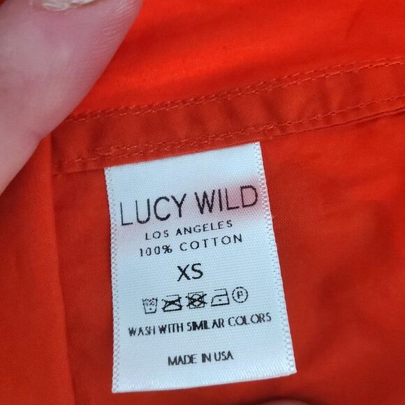 LUCYWILD Garmentory RED Shift DRESS Japanese Cotton Size XS~ NWOT! ~ RET:$515 - Picture 13 of 15